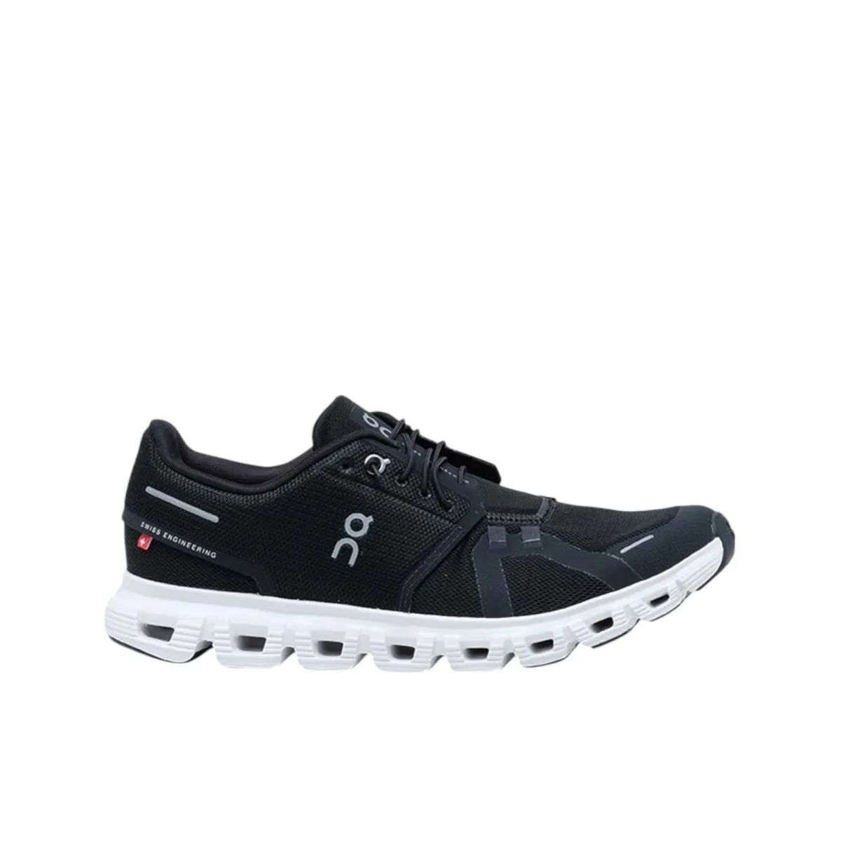ON CLOUD 6 MEN'S RUNNING SHOES   BLACK WHITE