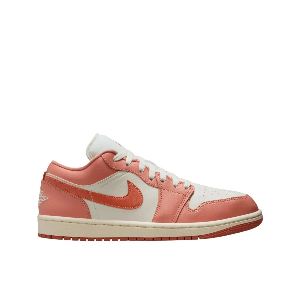 Nike AIR JORDAN 1 LOW WOMEN'S BASKETBALL SHOES - SAIL/MADDER ROOT-LT MADDER ROOT