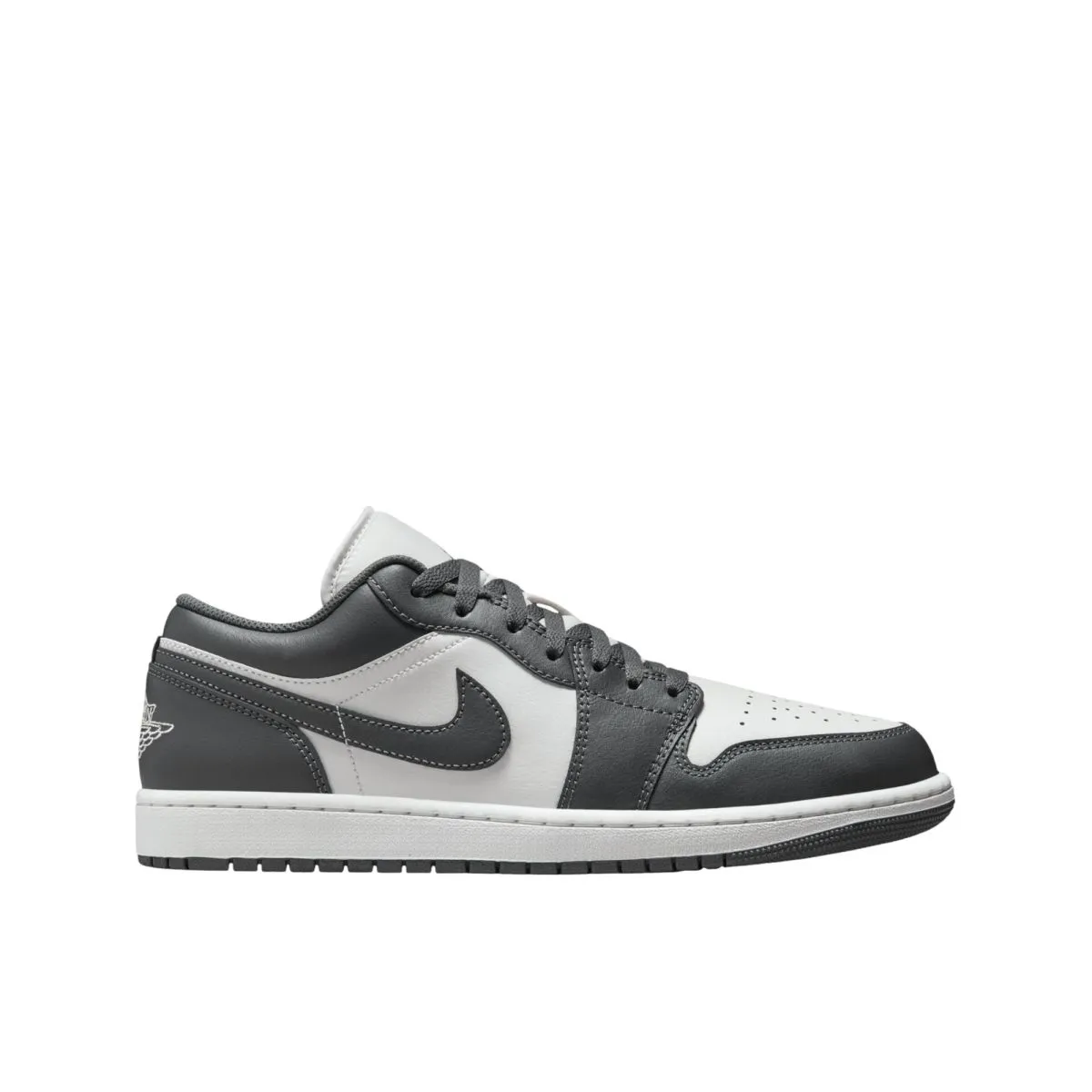 Nike AIR JORDAN 1 LOW MEN'S BASKETBALL SHOES - IRON GREY/SUMMIT WHITE