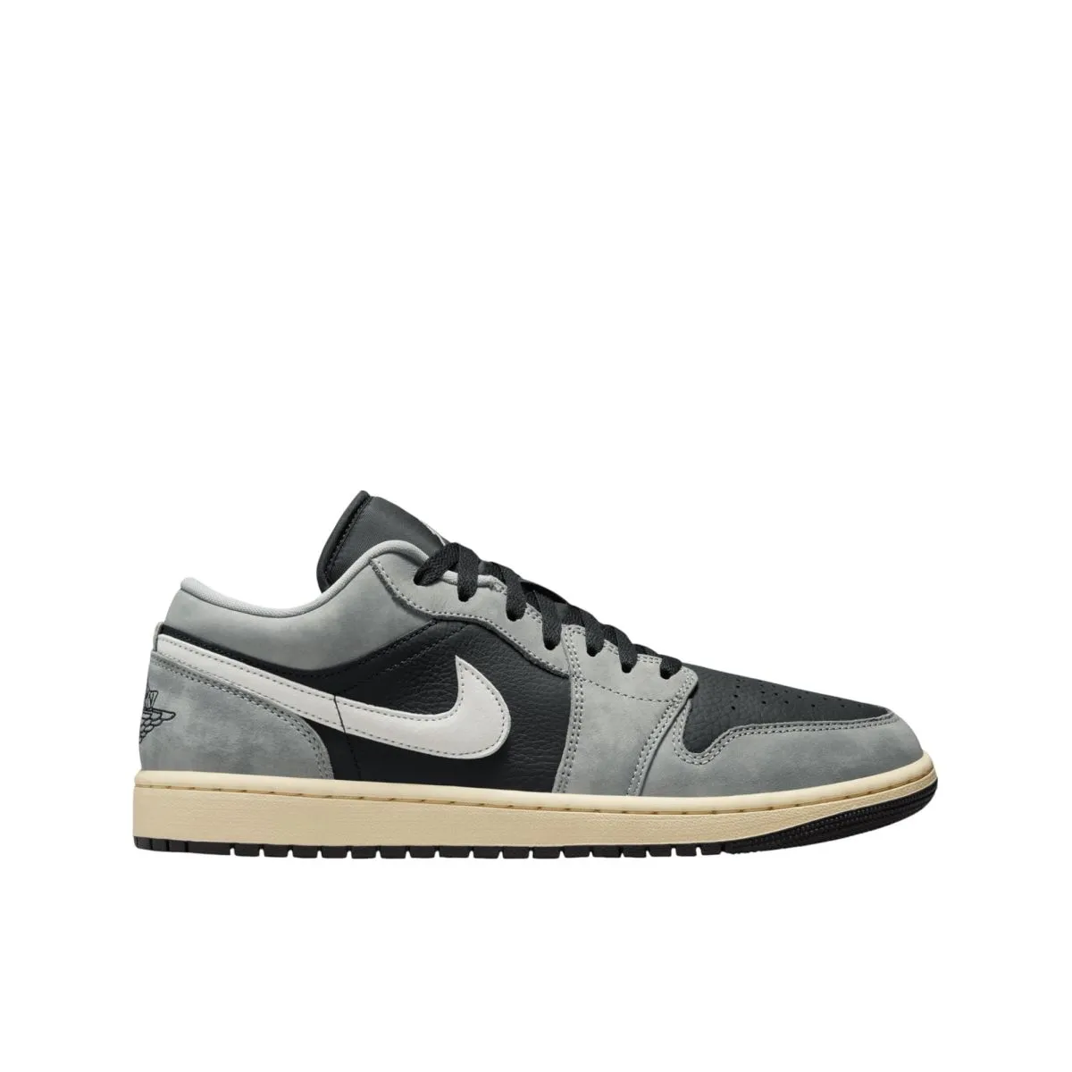 Nike AIR JORDAN 1 LOW SE MEN'S BASKETBALL SHOES - LT SMOKE GREY/BLACK-SAIL-MUSLIN